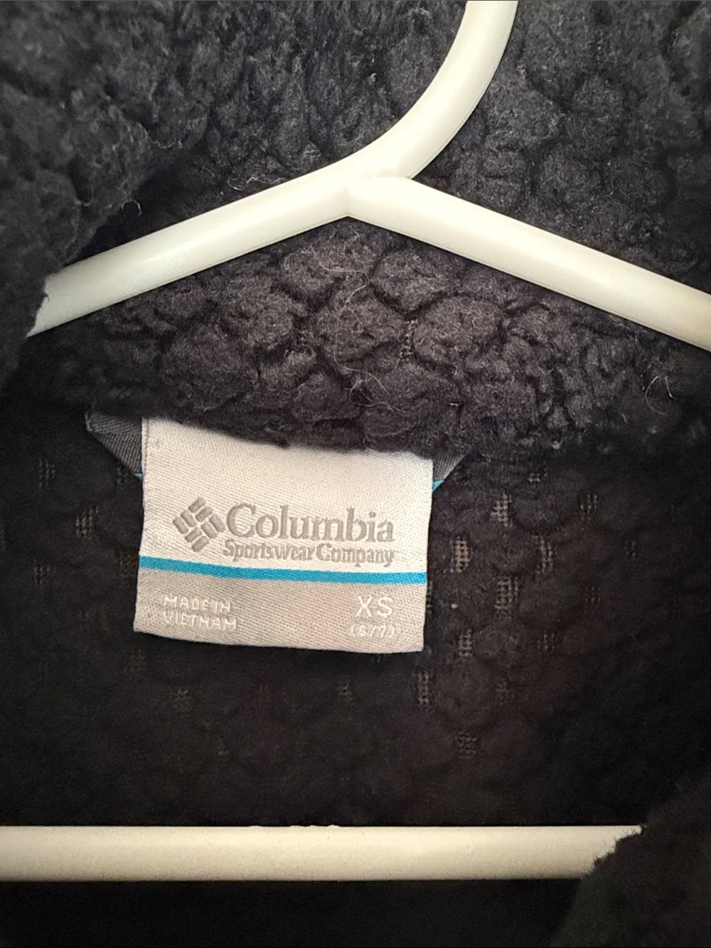 Columbia Girls' Fire Side Sherpa Full Zip Fleece Jacket Black Size XS 6/7